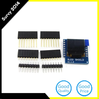 0.66 pulgadas Para Wemos Oled 64X48 IIC I2C LCD OLED LED de la Exhibición Shield para Arduino Compatible Para WeMos D1 Mini diy electrónica