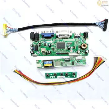 Monitor LCD de la Placa Controladora de Lvds Inversor Kit para LTN154X5-L02 1280X800 compatible con HDMI+DVI+VGA+Audio
