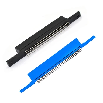 Azul de alta calidad 60pins 60 pin cartucho de Juego de tarjeta de adaptador de conector de la ranura para el FC clon de la consola