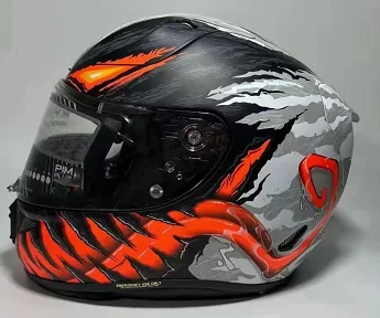 De Cara completa casco de la Motocicleta veneno de las 4 Carreras de Motocross Motobike Casco de Equitación Casco De Motocicleta