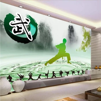wellyu un fondo de pantalla Personalizado en 3d mural обои nuevo estilo Chino de artes marciales Chinas TV fondo pared pintura decorativa 3d fondo de pantalla