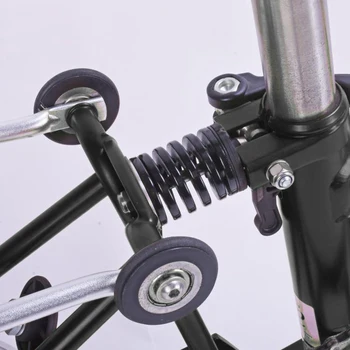 Bicicleta de Suspensión Trasera de Bicicleta Plegable de Resorte amortiguador para bicicleta brompton