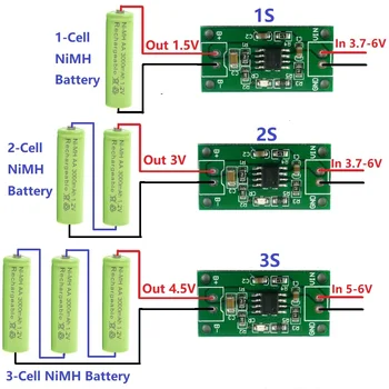1A 1.2 V 2.4 V 3.6 V Batería de NiMH Dedicado Cargador de 1.5 V 3V 4.5 V CC/CV Módulo de Carga de la Junta de