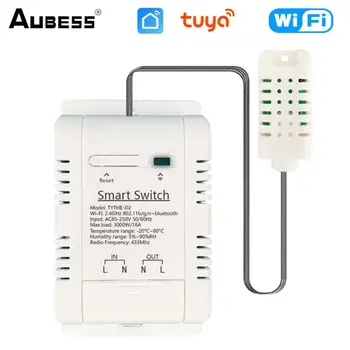 Tuya Wifi Smart Switch Inteligente De La Temperatura Y La Humedad Del Interruptor De La Electricidad Estadísticas Vida Inteligente Interruptor De Control Remoto