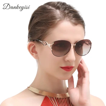 DANKEYISI Marca de Moda para Mujer de las Gafas de sol Polarizadas Gafas de sol de las Mujeres de la Marca del Diseñador de gran tamaño Grandes gafas de sol Gafas Femenino