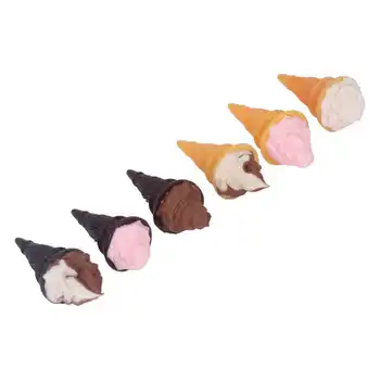 Miniatura de Helado de BRICOLAJE Simulado Decoración Viva de la Resina de la casa de Muñecas de Cocina de helados para el Hogar