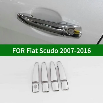 Para Fiat Scudo 2007-2016 Accesorio cromado plata coche lado de la manija de la puerta cubre trim 2008 2009 2010 2011 2012 2013 2014