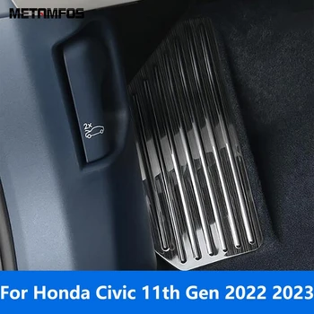 Para Honda Civic 11 de Generación de 2022 2023 Coche Pedal de Pie el Resto del Pedal del Pie de la cama Reposapiés antideslizante Parche Pedal de Accesorios de Coches Estilo