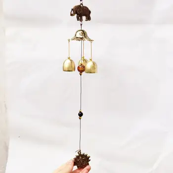 Clásico Windchimes Bell Ornamento Colgante de Pared de Viento Carillón de los Ojos-la captura de los Anti-Óxido de Metal de Cobre Antiguo de Viento Carillón de Jardín