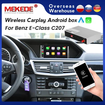 Inalámbrico Apple CarPlay Android Auto Para Mercedes Benz Clase E W207 C207 A207 Cupé de Dos puertas Multimedia Android Interfaz de Cuadro de