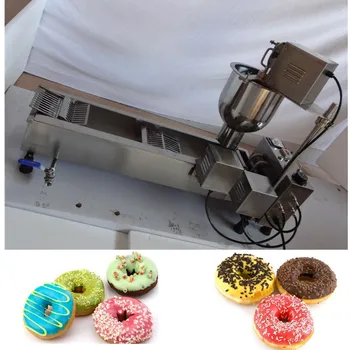 Eléctrica de la Sola fila Automático donut maker máquina freidora Donut maker donut que hace la máquina