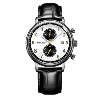 De lujo Reloj Cronógrafo de Cuarzo relojes de Pulsera de los Hombres Clásicos 42mm Panda de línea Cronógrafo Relojes de los Deportes de la prenda Impermeable del Reloj de Tiempo de Reunir 2023