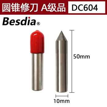 1PCS Taiwán Besdia cónico de diamante dresser DC-604 Ángulo de radianes de 0.02 0.03 R/60 grados tipdiamond de la pluma de la muela de cono apósito