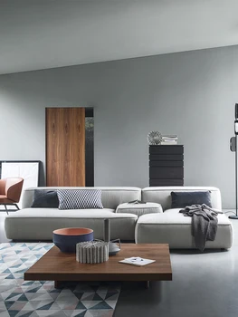 El estilo italiano de tela de sofá, sala de estar, simple de estilo Nórdico, expresión moderna, de alto rango de la concubina de combinación, la luz de lujo