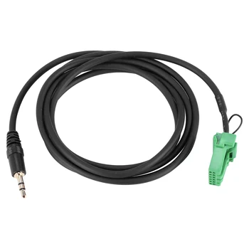 6Pin Verde Conector Estéreo de 3,5 MM Jack o entrada Auxiliar MP3 Cable de Alambre para Honda Jazz Ajuste 2002-2006