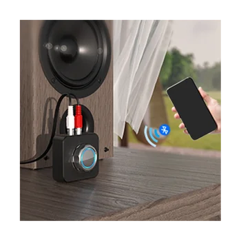 Receptor de Audio Bluetooth 3D Surround Estéreo de Sonido con Micrófono R/L RCA de 3,5 Mm AUX RCA de alta resolución de la Música Adaptador Inalámbrico