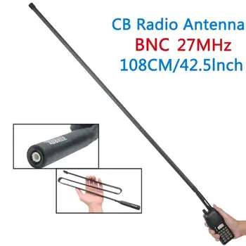 ABBREE Táctica de la Antena de 27 mhz 72/108CM CB radios Portátiles con Conector BNC para Cobra Midland Uniden Anytone Radio CB