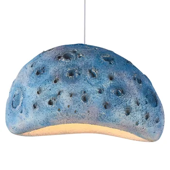 Azul moderna de Diseño Colgante de la Lámpara del Comedor Bar Cabaña de Estudio de la Mesilla de Dormitorio de Iluminación LED de Interiores Decoración Colgante de la Luminaria