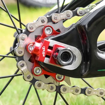 Aleación de aluminio de Perno para la Bicicleta de una Sola Velocidad de Bicicletas Perno Tornillo Ajustador de Fijación del Tensor de la Venta Caliente Nueva Cadena de la Bicicleta