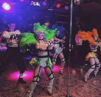 Exóticos Tribu Baile de Samba Multi-color Reflectante funcionamiento de la Correa de la Ropa de Avestruz Hairback Bar Chica gogo