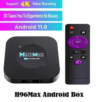 H96 Max Android 11 Smart TV Box RK3528 4K HD Media Player de Vídeo en 3D del Conjunto de tapa de Caja de TV de 1GB, 2GB de RAM, 8GB, 16GB ROM Wifi reproductor de Medios
