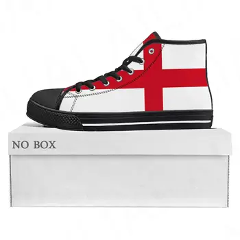 La Bandera De Inglaterra Superior De Alta Calidad Zapatillas De Deporte Para Hombre De La Mujer Adolescente De La Lona De La Zapatilla De Deporte De Inglaterra Casual Par De Zapatos De Zapatos Personalizados