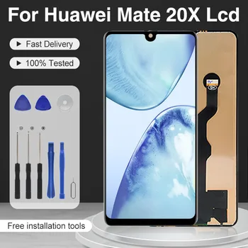 7.2 Pulgadas De Huawei Mate 20X LCD Con Panel de Pantalla Táctil Digitalizador Asamblea EVR-L29 EVR-AL00 TL00 Display Free Shiping