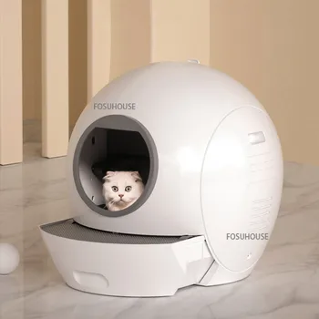 Esférica Inteligente de la Caja de arena de Productos para Mascotas Automática de la casa del Gato de Aseo Cajón de Tipo Sandbox gato Eléctrico Caca Pala de la Máquina