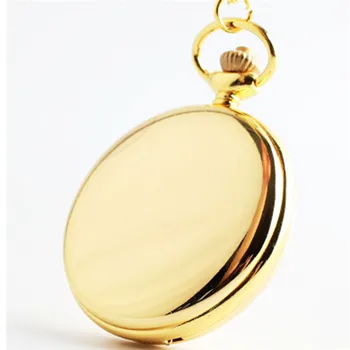 4.5 cm Tamaño polaco de Cuarzo de los Hombres Reloj de Bolsillo Colgante de Cadena Suave de Bolsillo Relojes Relogio De Bolso de Regalo