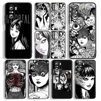Silicona negro caja del Teléfono de la Junji Ito Tees de Horror Para Xiaomi Redmi 10 9T 9AT 9A 9C 8A 7A S2 6A 5A Primer Pro Plus Cubierta