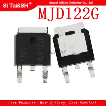 10pcs Darlington transistor MJD122G MJD122T4G MJD122 TIP122 SMD SOT-252 nuevos originales